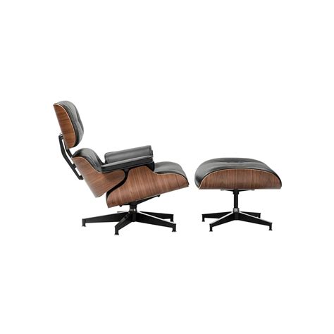 SILLA REPLICA EAMES LOUNGE OTTOMAN NOGAL CON NEGRO The Home Depot México