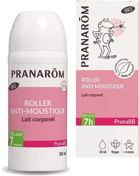 Pranar M Pranabb Roller Anti Moustiques Bio Lait Corporel