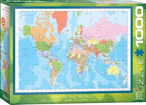 World Map 1000 Pieces Eurographics Serious Puzzles