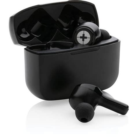 Promotional Rcs Recycled Plastic Swiss Peak Anc Tws Earbuds From Fluid