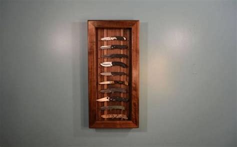 Walnut Knife Display Case Etsy Knife Display Case Display Case