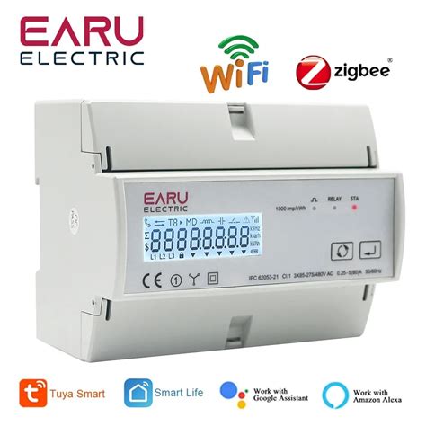 Tuya Monitor De Energ A Bidireccional Trif Sico WiFi ZigBee KWh Vat