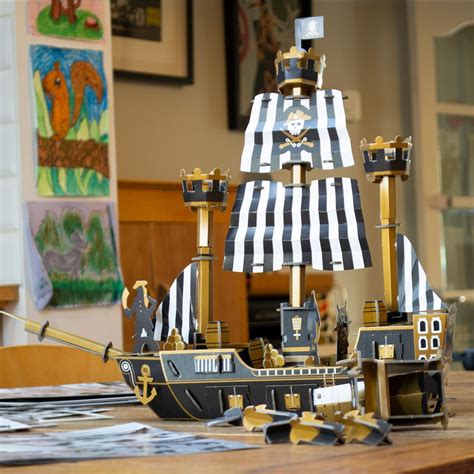 Build Your Own Pirate Ship Kit Paper Engine Make Do