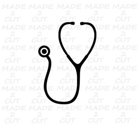 Stethoscope SVG Nurse SVG Doctor SVG Stethoscope Design | Etsy