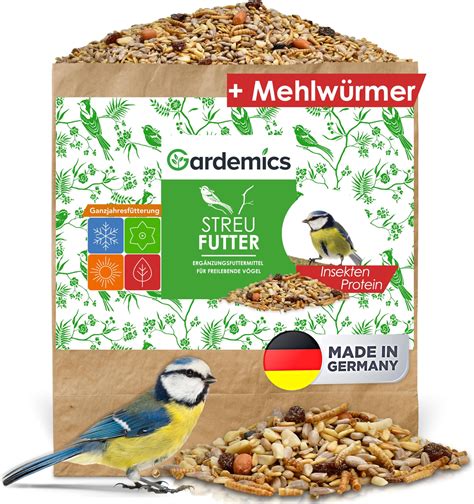 Wildtier Herz Vogelschmaus Premium Insektenmix Getrocknete