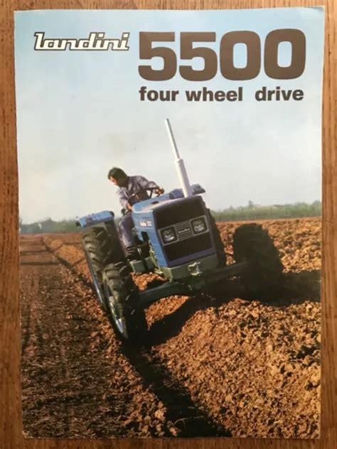 Gb Landini Trattore Traktor Prospekt Tractor Tracteur Brochure