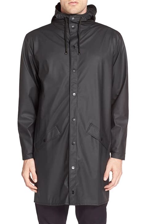 Rains Waterproof Hooded Long Rain Jacket | Nordstrom