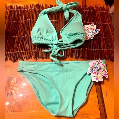 BECCA Swim Becca By Rebecca Virtue Piece Bikini Sz M Poshmark