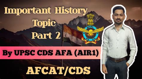 History Part 2 For Cds Afcat By Cds Air 1 AFA 45 Days Challenge