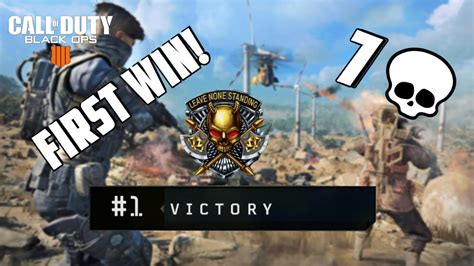 First Win On Blackout Call Of Duty Black Ops 4 Youtube