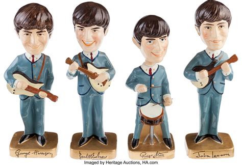 Beatles Bobble Head Doll Set 1964 Music Memorabilia Lot 90146 Heritage Auctions