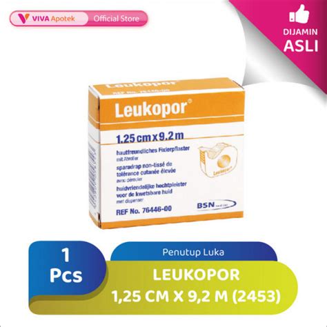 Leukopor 1 25 Cm X 9 2 M Untuk Menutup Luka 1 Pcs