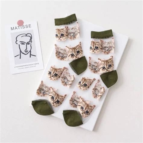 Lingerie Sexy Bas En Verre Fin Rouge Marque De Mode Design Original Avec Pompon Fleur Maille