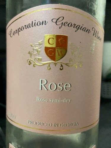 CGW Rosé Semi Dry როზე ნახევრად მშრალი Vivino US