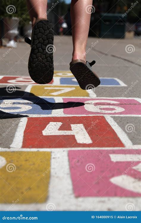 Street Hopscotch Stock Image Image Of Sidewalk Mathematics 164000915