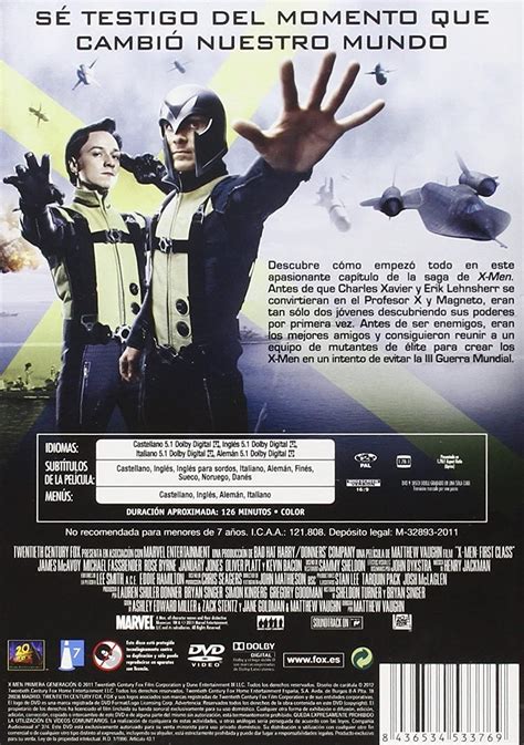 X Men Primera Generacion Dvd