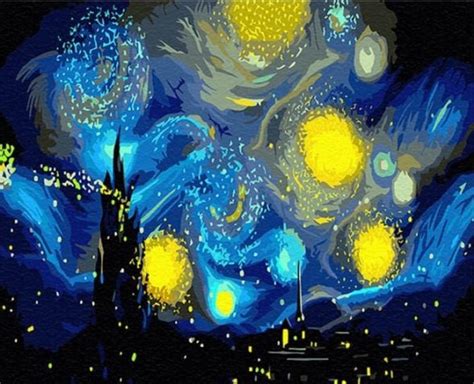 Obraz Malowanie Po Numerach Gwia Dzista Noc Van Gogh