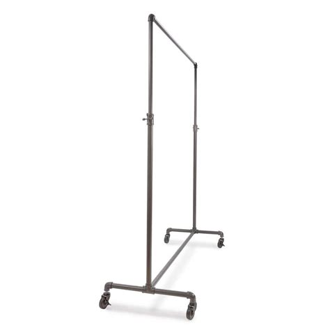 Econoco Gray Steel Clothes Rack 60 In W X 72 In H PSBB60ADJ The