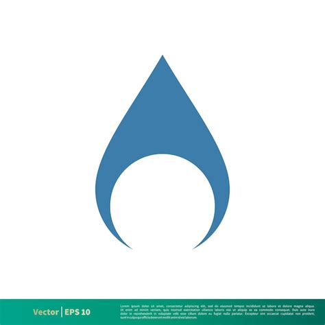 Tropfen Wasser Symbol Vektor Logo Vorlage Illustration Design Vektor