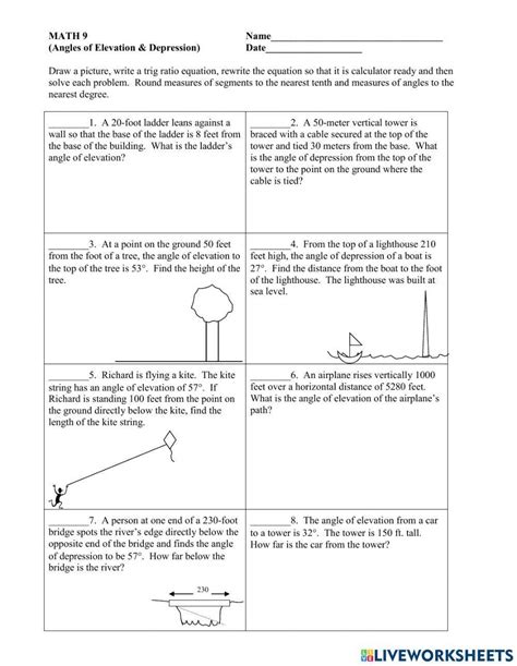 Math Activity Worksheet Live Worksheets Worksheets Library