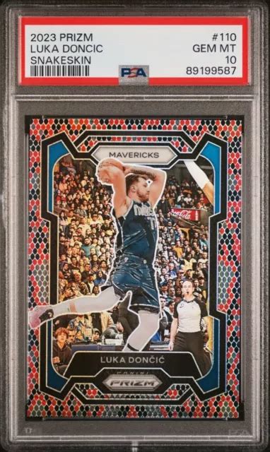 2023 24 PANINI SNAKESKIN Prizm 110 Luka Doncic Dallas Mavericks SSP