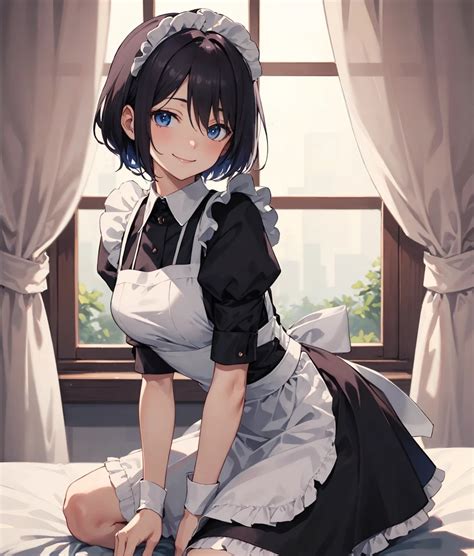 Waifu Standing Over You Wearing A Maid Dress By Mrsquiglez On Deviantart