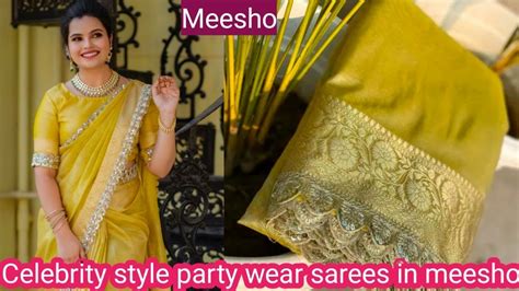 Meesho Saree Haul Most Trending Saree In Instagram Meesho Meesho