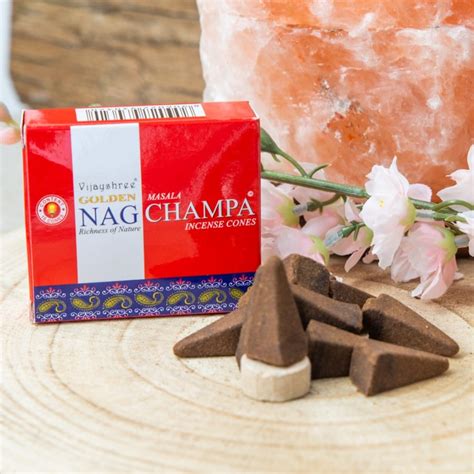 Buy Golden Nag Champa Incense Cones 1 Pack Online Spiru