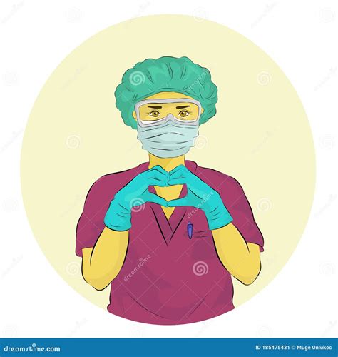 Medical Staff With PPE Vector Illustration | CartoonDealer.com #177123850