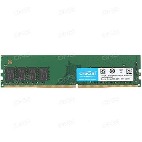 Crucial 8gb Ddr4 12v 2400mhz Cl17 Udimm Ram Memory Module For Desktop