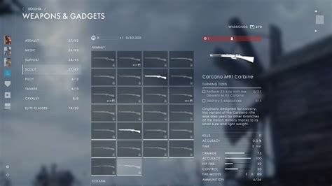 Battlefield 1 Guide Turning Tides Weapon Stats List And Unlock Requirements Gameskinny