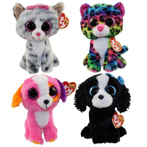 Ty Beanie Boos 2016 Summer Set Of 4 Dotty Precious Tracey And Kiki