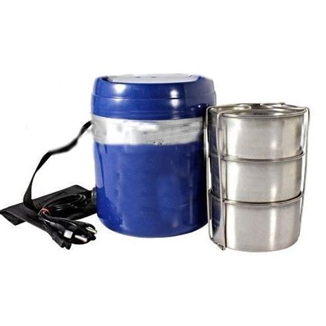 Buy Useful Electric Hot Case Tiffin Lunch Box 3 Compartments Online From ADIJYO