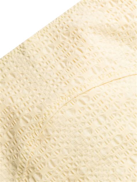 Lisa Marie Fernandez Texture Finish Bikini Set In Yellow Modesens