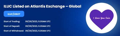 Atlantis Exchange On Twitter Atlantis Exchange Listed I Love You