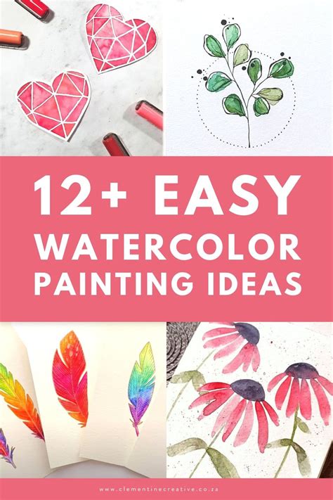 12 Easy Watercolour Painting Tutorials for Beginners 