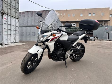 Купить б у Honda CB 400F инжектор 6 передач в Бородине белый naked bike 2016 года на Авто ру ID