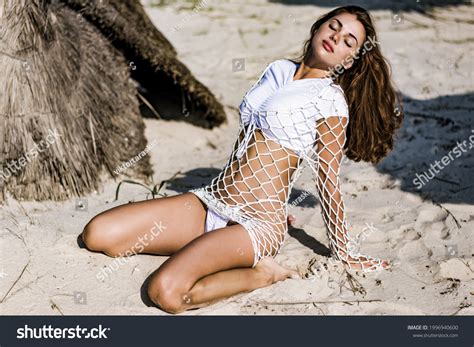 Sexy Fitness Girl White Bikini On Stock Photo 1996940600 Shutterstock