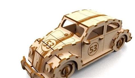 Diy 3d Puzle Laser Cut Wooden Car Dxf File Free Download 46 Off