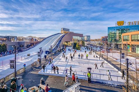 Snow Tubing Near Lambeau Field At Titletown Ariens Hill