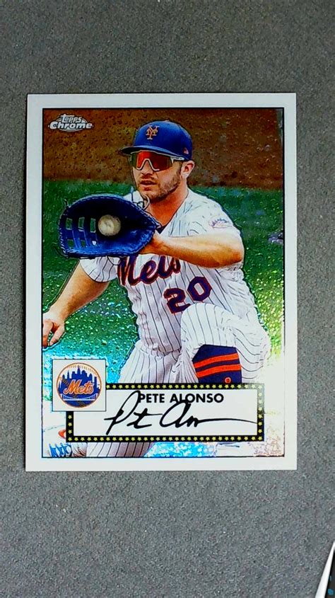 Topps Redux Chrome Pete Alonso Mets Ebay