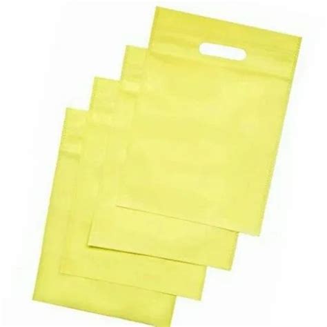 Yellow Plain D Cut Non Woven Bag Capacity 2 2 Kg At Rs 110 Kg In Lucknow