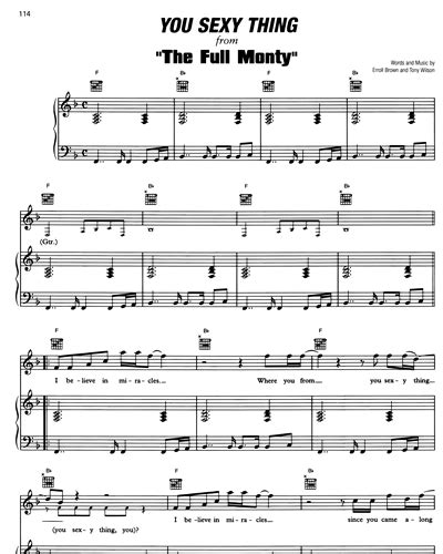 You Sexy Thing Sheet Music By Hot Chocolate Nkoda