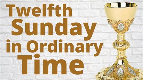 sunday  ordinary time youtube