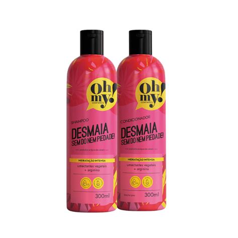 Kit Shampoo e Condicionador Desmaia sem dó nem piedade Oh My 300ml