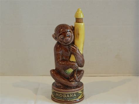 Vintage Mobana Creme De Banana Bottle