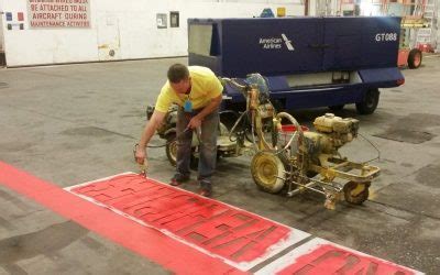 Aircraft Hangar Floor Marking - Phoenix Line Striping