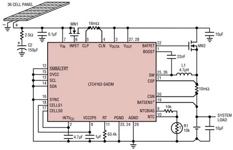 LTC4162 S Typical Application Reference Design Battery Charger