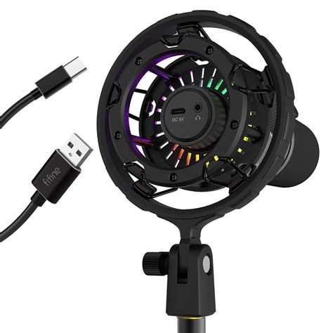 Fifine K658 динамический USB микрофон c RGB подсветкой