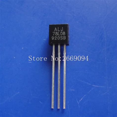 Free Shipping 50 Pcs 78l08 Lm78l08 To 92 Positive Voltage Regulators